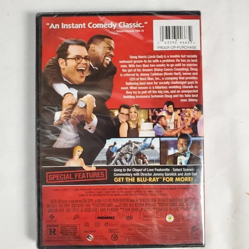 The Wedding Ringer (DVD, 2015, Kevin Hart & Josh Gad)
